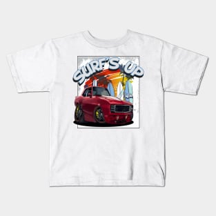 Surfs Up - 1969 Chevy Camaro Kids T-Shirt